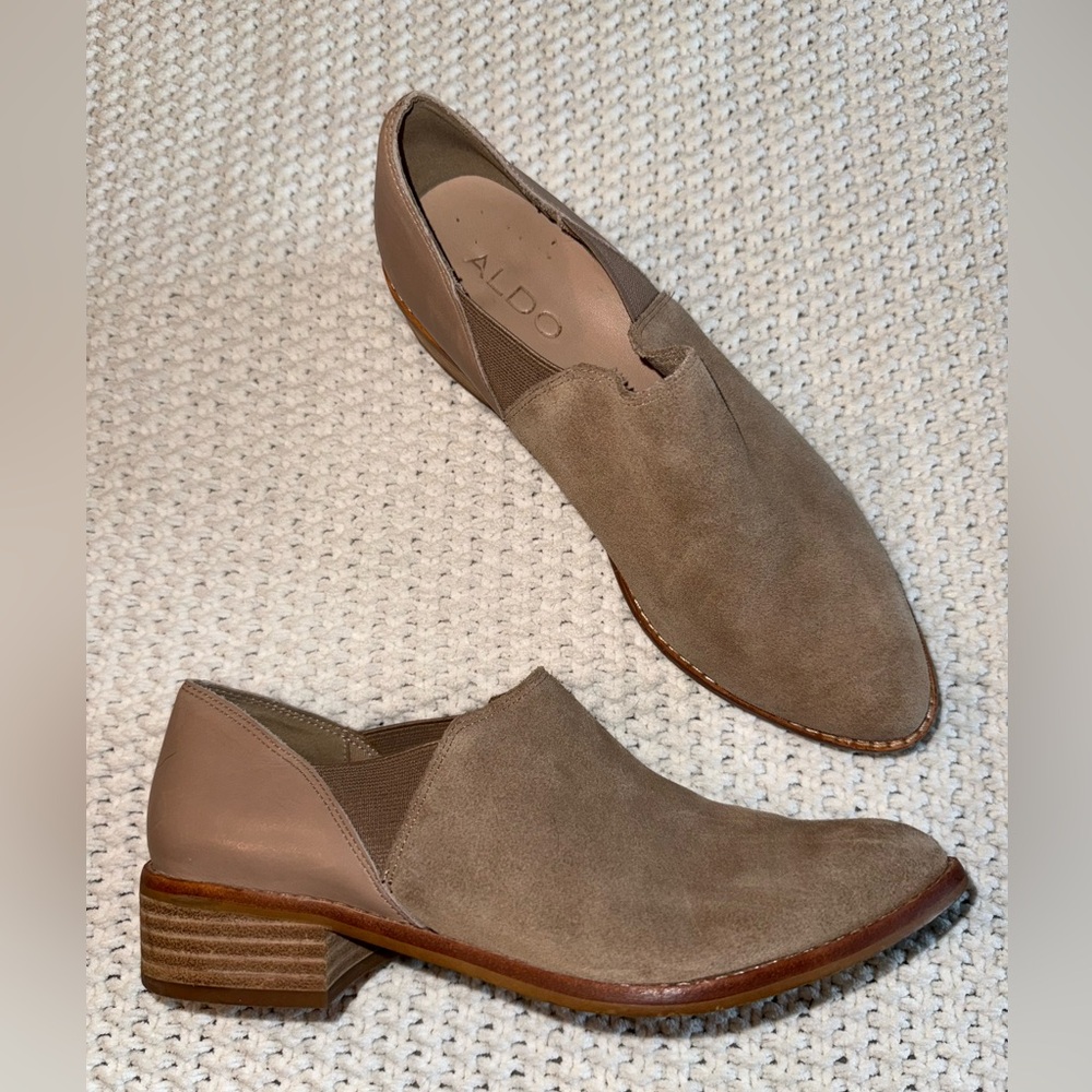 Aldo Tan Ankle Booties Sleek Design